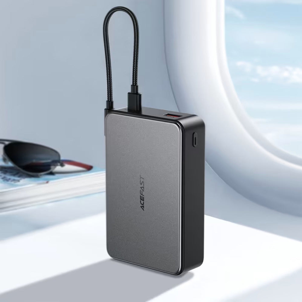 Batteria Esterna Acefast M29, 20000mAh, 22.5W, QC + PD, 1 x USB-A - 2 x USB-C, Nera