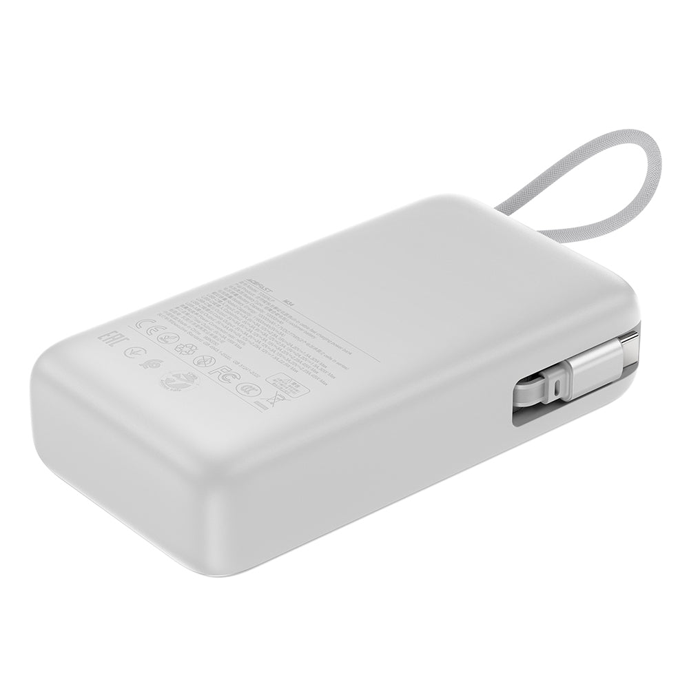Batteria Esterna Acefast M34, 20000mAh, 45W, QC + PD, 1 x USB-A - 2 x USB-C, Argento