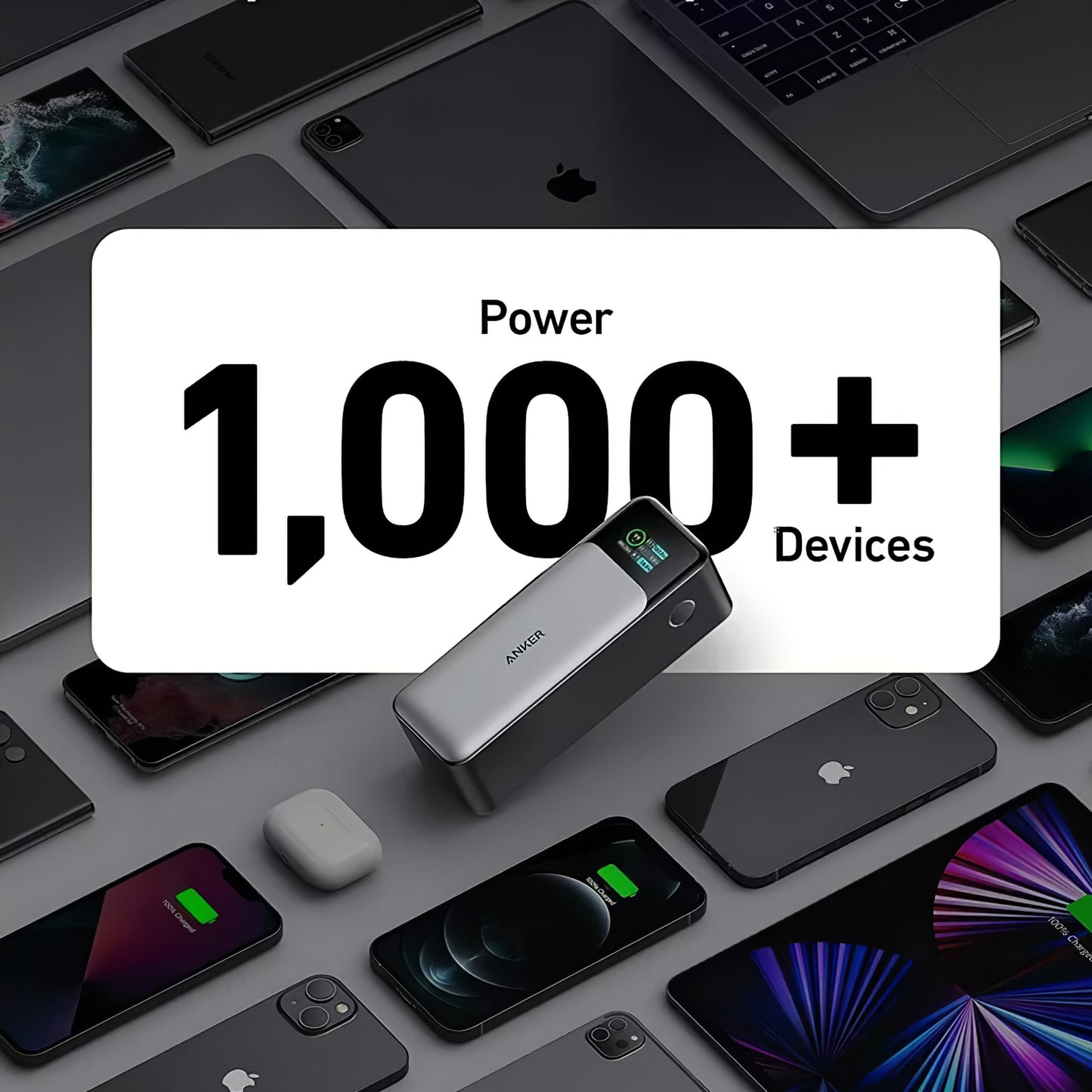 Batteria Esterna Anker 737, 24000mAh, 140W, QC + PD, 1 x USB-A - 2 x USB-C, Nera A1289011