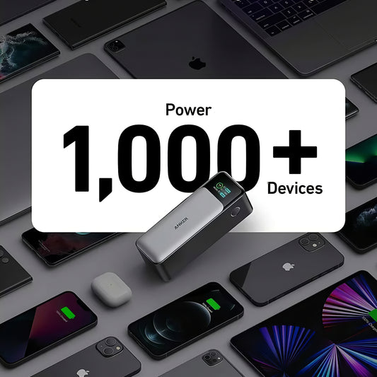 Batteria esterna Anker 737, 24000mAh, 140W, QC + PD, 1 x USB-A - 2 x USB-C, nero A1289011