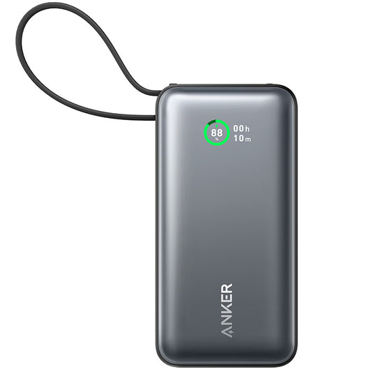 Batteria esterna Anker Nano, 10000mAh, 30W, QC + PD, 1 x USB-A - 2 x USB-C, Nero A1259G11