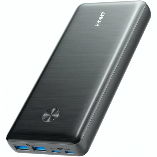 Batteria esterna Anker PowerCore III Elite, 25600mAh, 87W, QC + PD, 2 x USB-A - 2 x USB-C, nero A1291H11