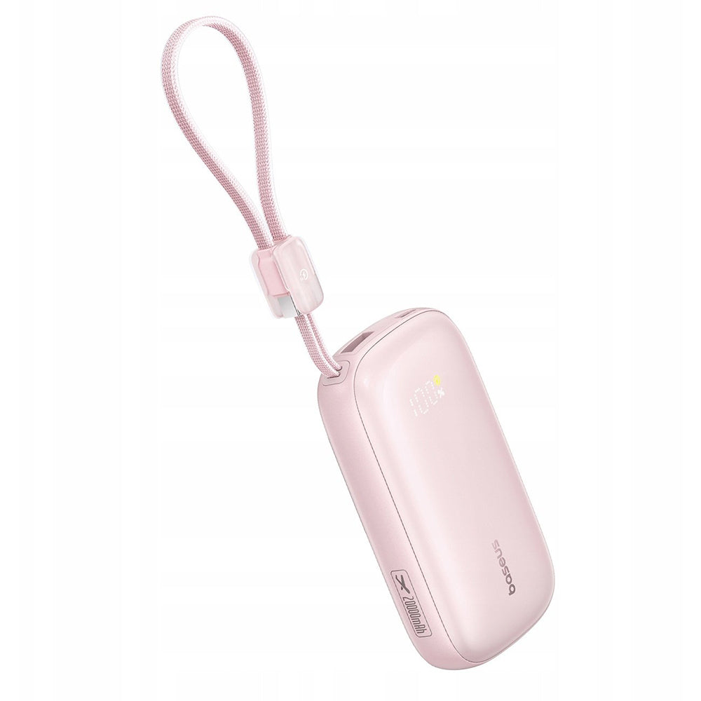 Batteria Esterna Baseus EnerFill FC21 Qpow 3 Ultra, 10000mAh, 45W, QC + PD, 1 x USB-A - 1 x USB-C, Rosa E0027Q02