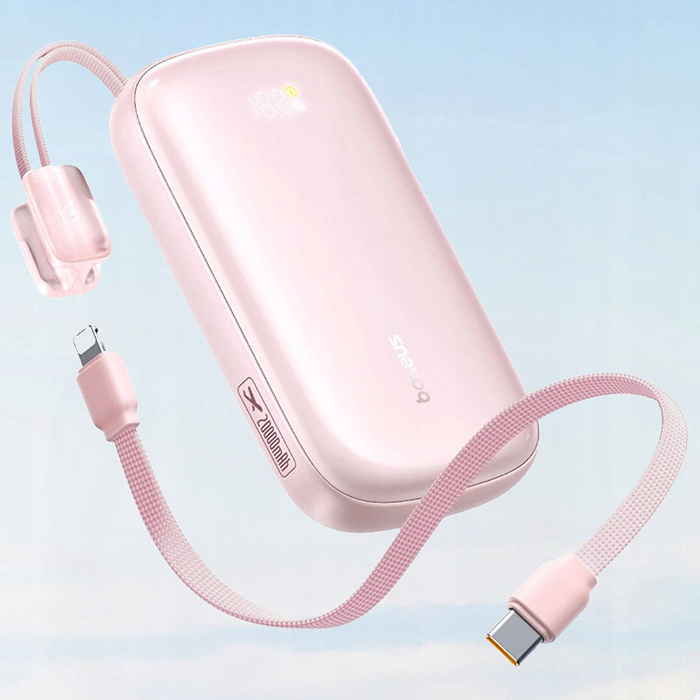 Batteria Esterna Baseus EnerFill FC21 Qpow 3 Ultra, 10000mAh, 45W, QC + PD, 1 x USB-A - 1 x USB-C, Rosa E0027Q02