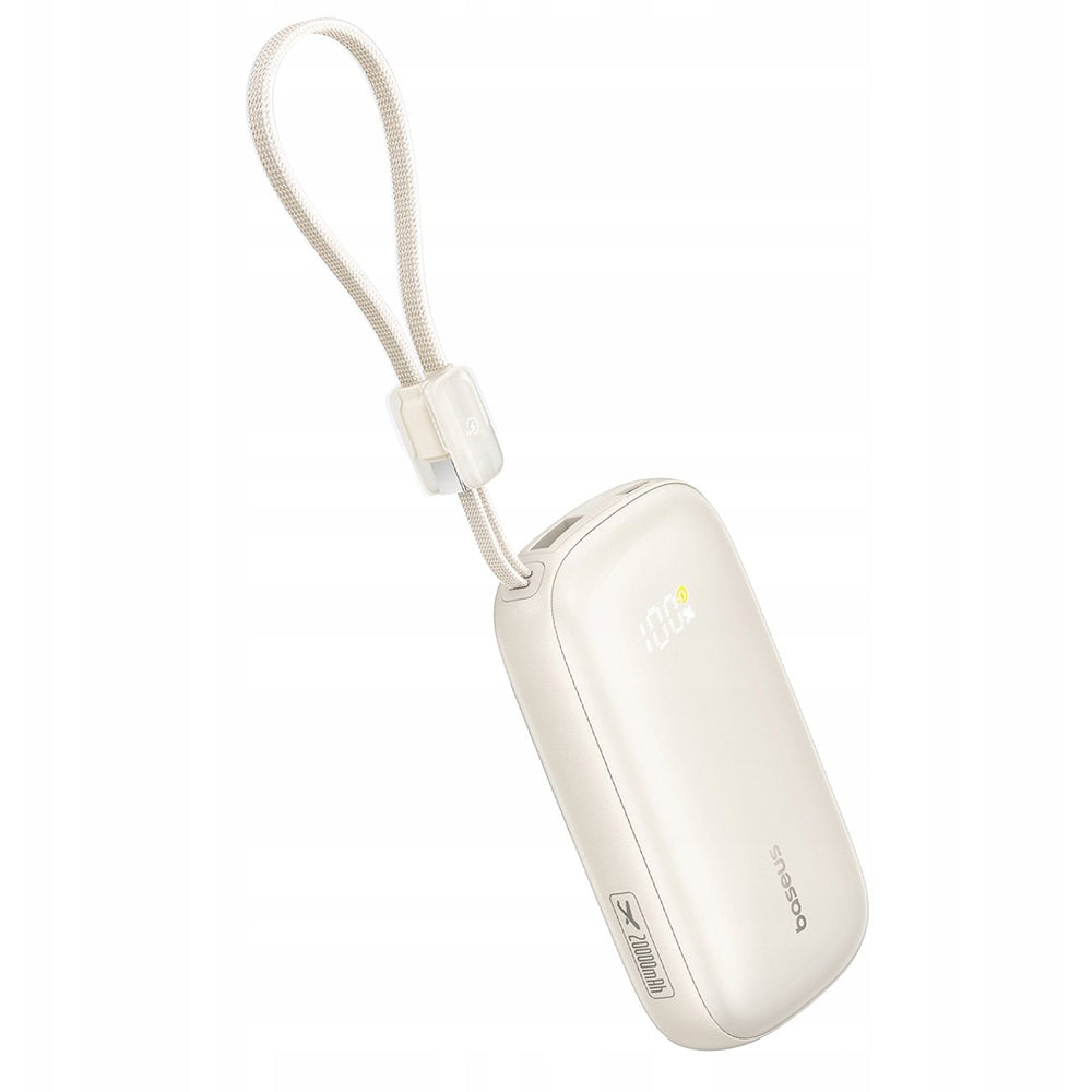 Batteria Esterna Baseus EnerFill FC21 Qpow 3 Ultra, 20000mAh, 45W, QC + PD, 1 x USB-A - 1 x USB-C, Beige E0027P01