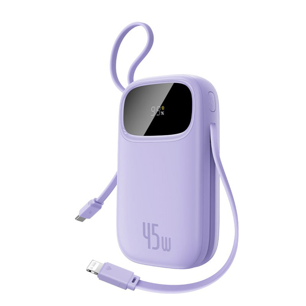 Batteria Esterna Baseus EnerFill FC31 Qpow 3, 10000mAh, 45W, QC + PD, 1 x Lightning - 1 x USB-A - 2 x USB-C, Viola E0028C02