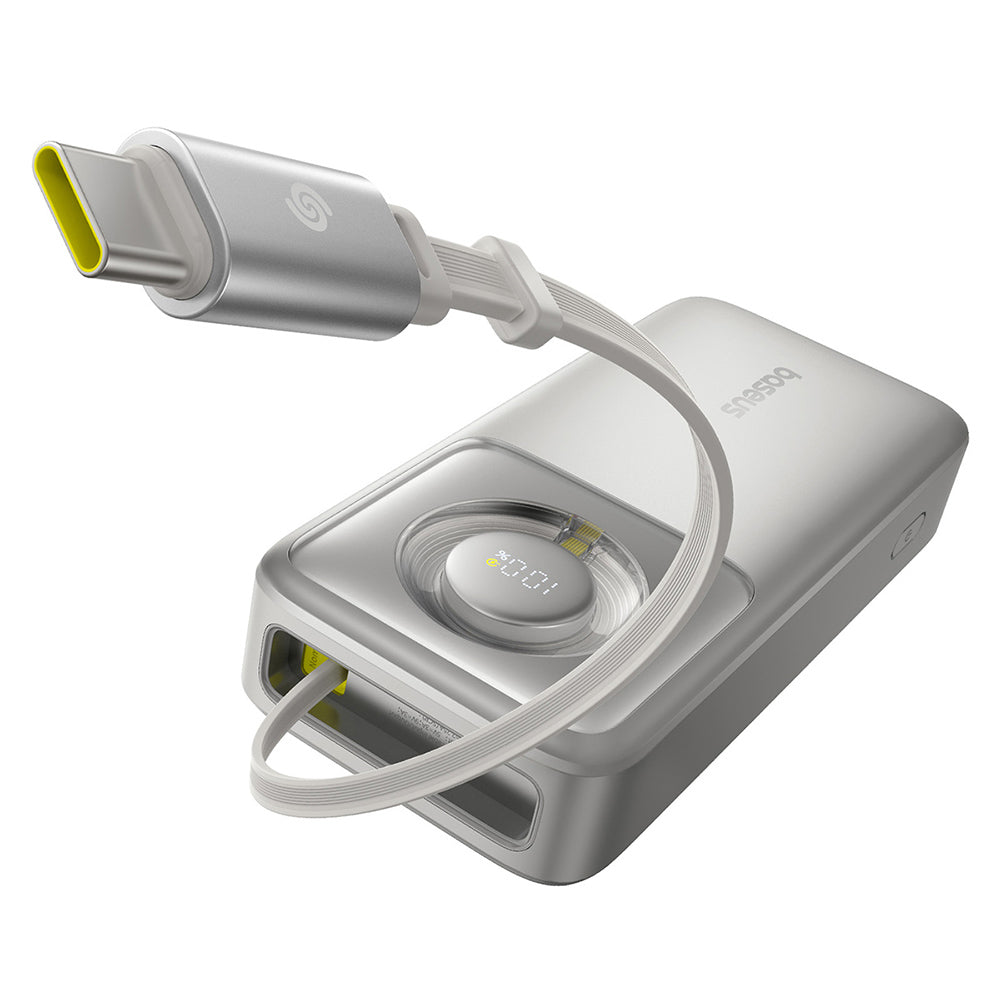 Batteria Esterna Baseus Free2Pull, 20000mAh, 65W, PD, 2 x USB-C, Grigio P10073700843-00