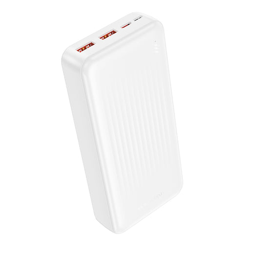 Batteria Esterna Borofone BJ80A Clever, 20000mAh, 22.5W, QC + PD, 1 x USB-C - 2 x USB-A, Bianca