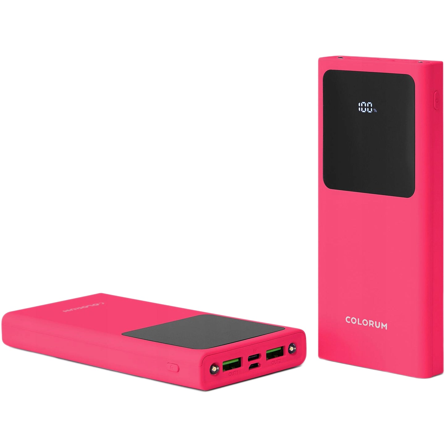 Batteria esterna Colorum CPB10-02, 10000mAh, 10W, 2 x USB-A, Magenta
