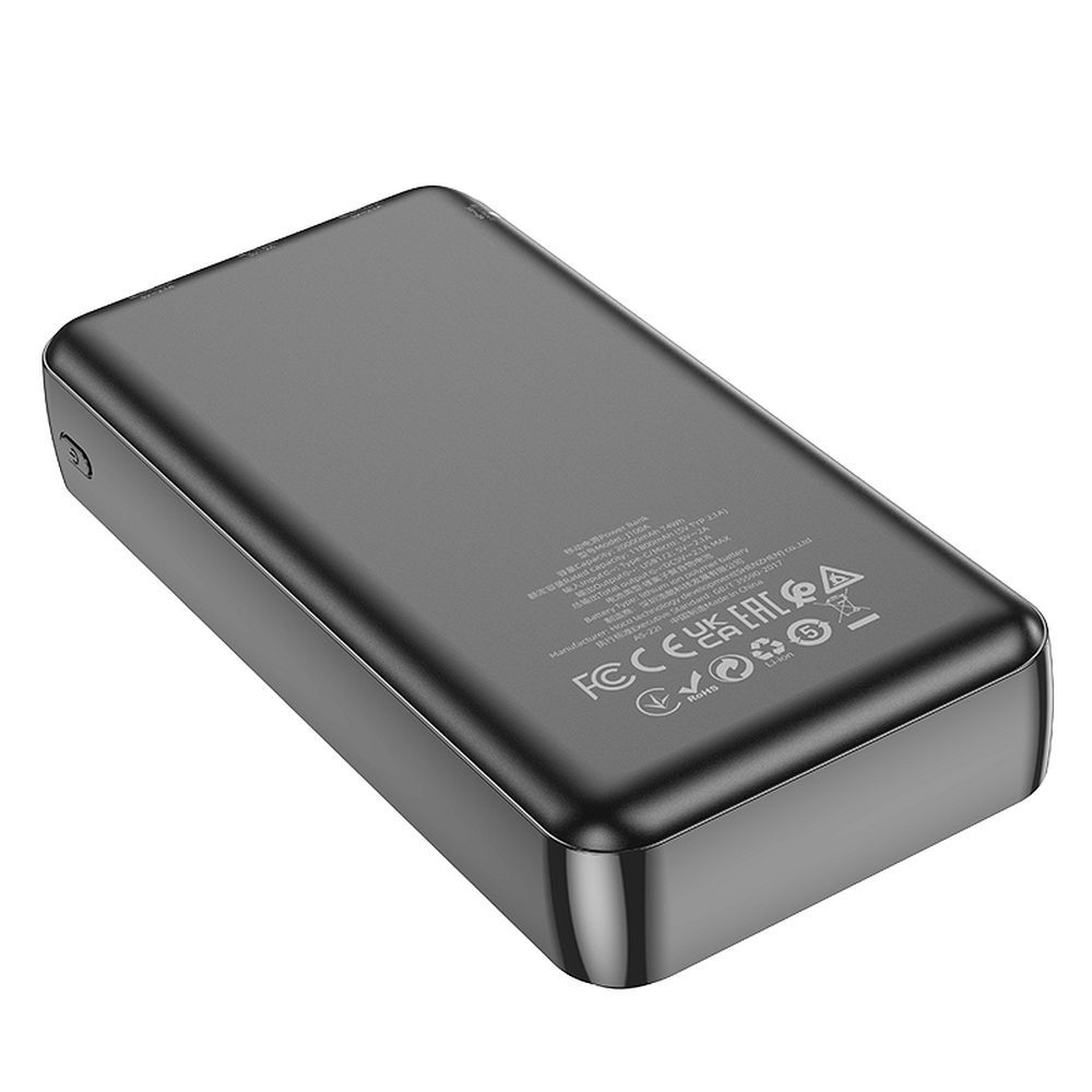 Batteria Esterna HOCO J100A, 20000mAh, 10W, 2 x USB-A, Nera