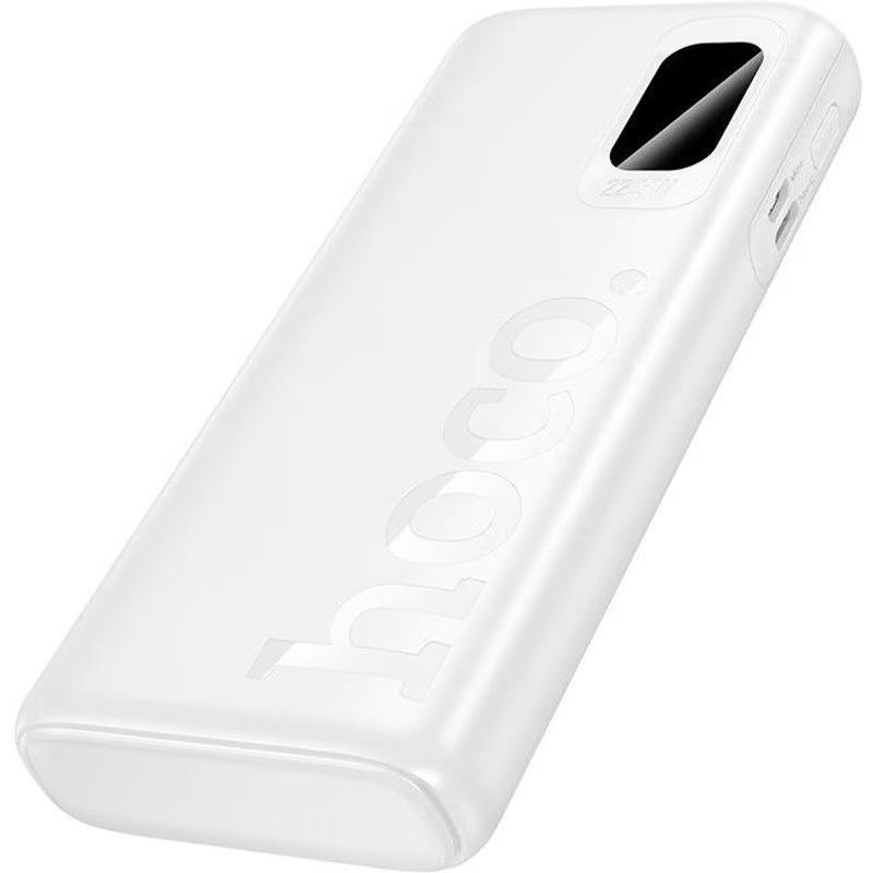 Batteria Esterna HOCO J158 Pro Runner, 10000mAh, 22.5W, QC + PD, 1 x USB-C - 2 x USB-A, Bianca