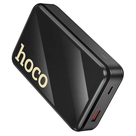 Batteria Esterna HOCO Q37A, 20000mAh, 22.5W, QC + PD, 1 x Lightning - 1 x USB-A - 2 x USB-C, Nera