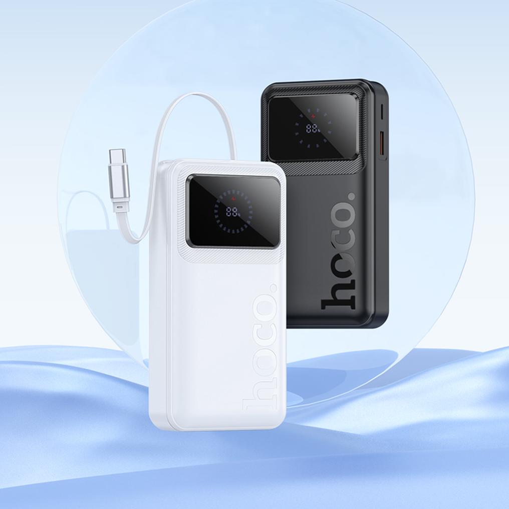 Power bank HOCO Q41, 20000 mAh, 22,5 W, QC + PD, 1 x USB-A - 2 x USB-C, bianco