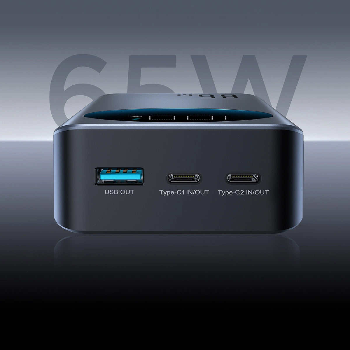 Batteria Esterna Joyroom JR-PBF05, 30000mAh, 65W, QC + PD, 1 x USB-A - 2 x USB-C, Nera