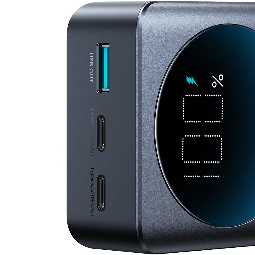 Batteria Esterna Joyroom JR-PBF05, 30000mAh, 65W, QC + PD, 1 x USB-A - 2 x USB-C, Nera