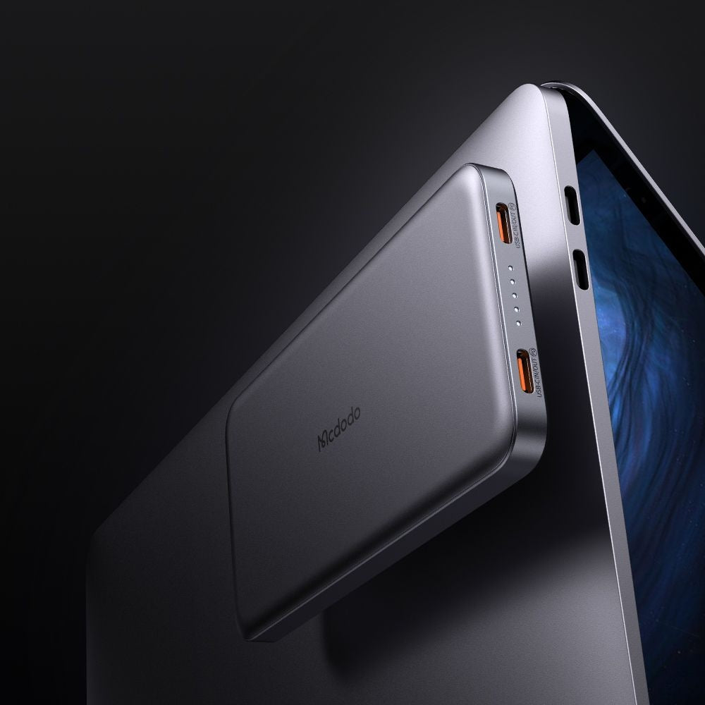 Batteria Esterna Wireless McDodo MC-3781 Meta, 10000mAh, 20W, PD + FQI, 1 x QI - 2 x USB-C, Nera