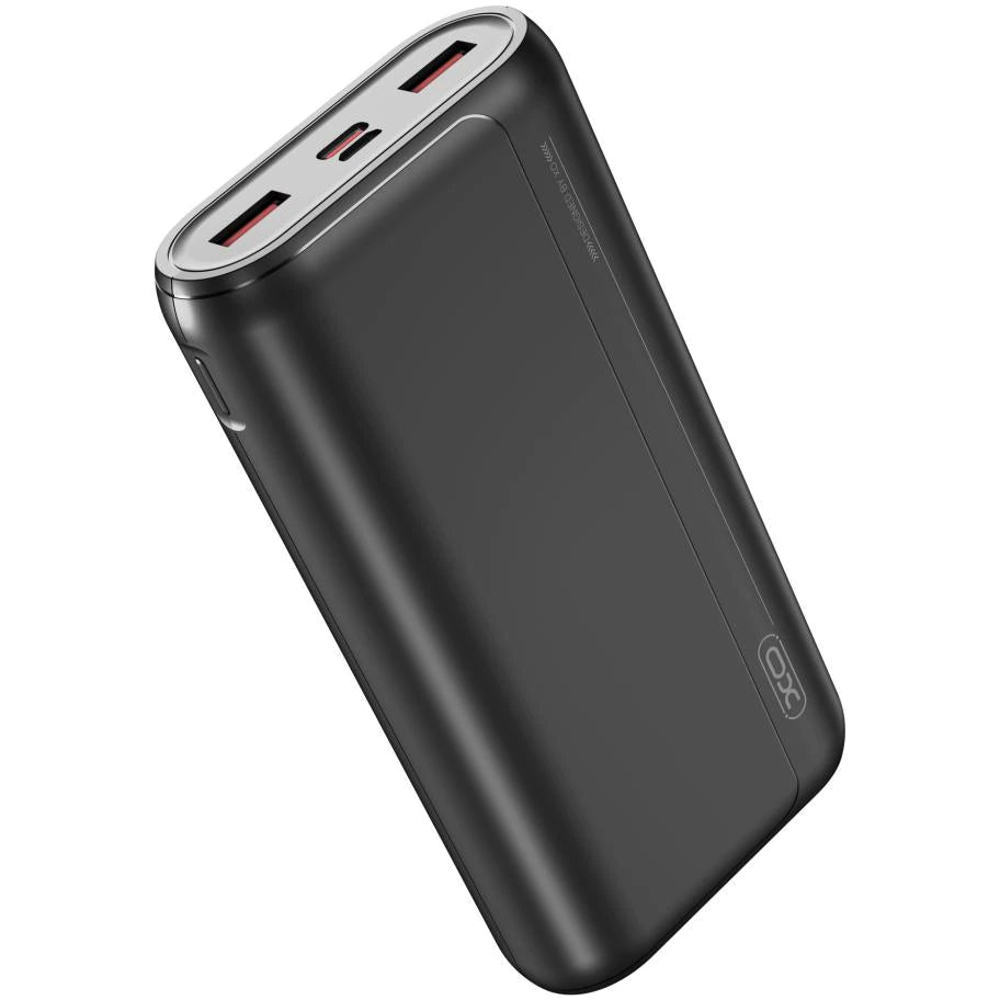 Batteria Esterna XO Design PR127, 20000mAh, 22.5W, QC + PD, 1 x USB-C - 2 x USB-A, Nera