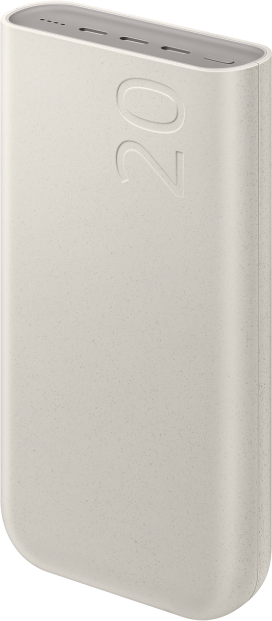 Batteria esterna Samsung, 20000mAh, 45W, PD, 3 x USB-C, Beige EB-P4520XUEGEU