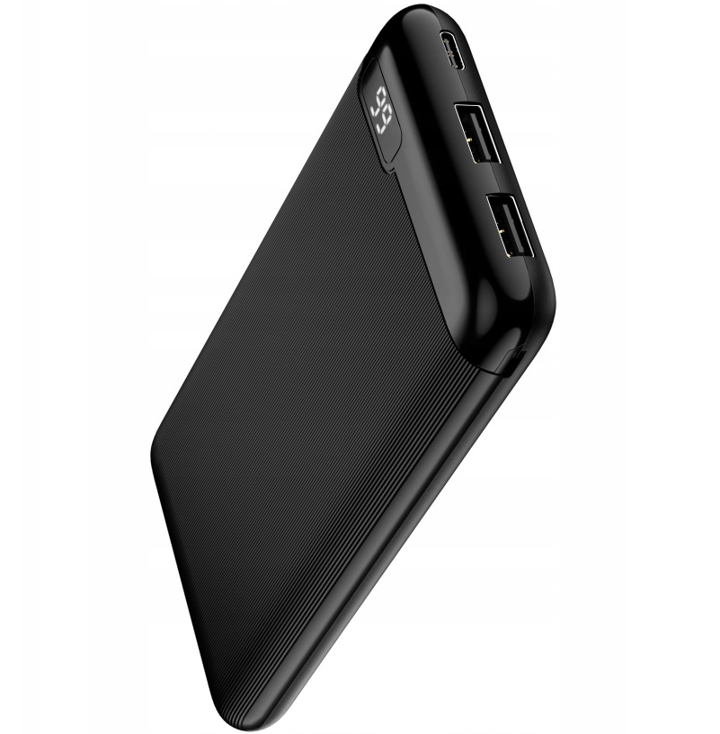 Batteria Esterna Setty SPBL-10, 10000mAh, 10W, 2 x USB-A, Nera