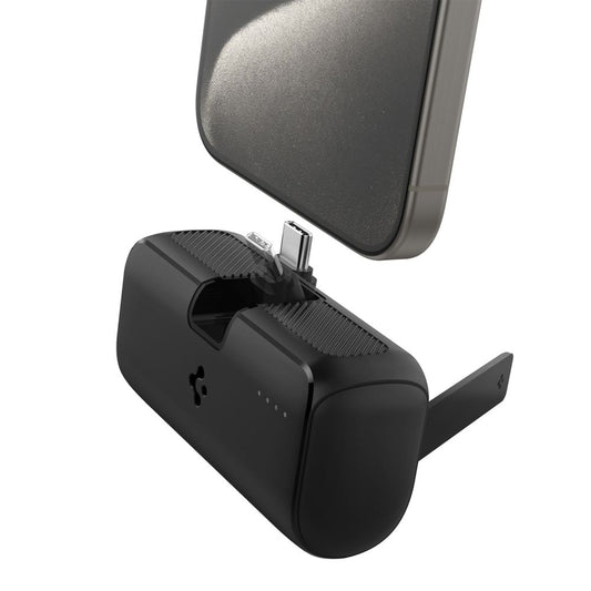 Spigen External Battery, 5000mAh, 22.5W, PD, 1 x USB-C, Black