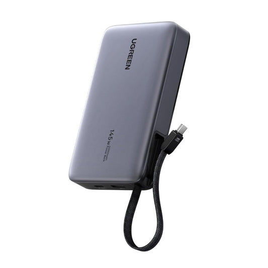 Batteria Esterna UGREEN PB551 (55992), 20000mAh, 145W, QC + PD, 1 x USB-A - 2 x USB-C, Grigio