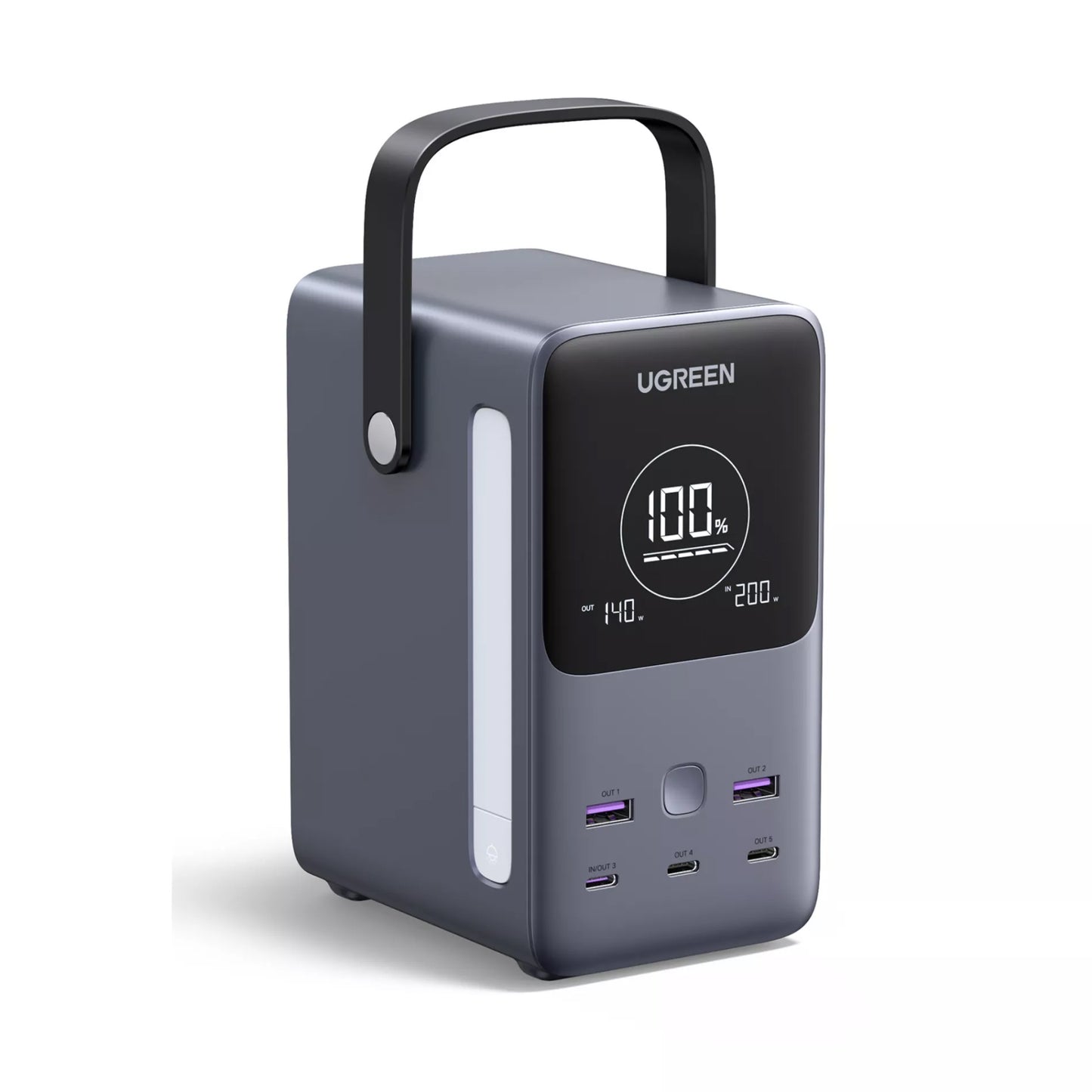 Batteria Esterna UGREEN PB770, 48000mAh, 300W, QC + PD, 2 x USB-A - 3 x USB-C, Grigio