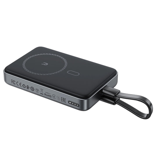 Batteria Esterna Wireless Acefast M10, 10000mAh, 30W, PD + FQI, 1 x QI - 2 x USB-C, Nera