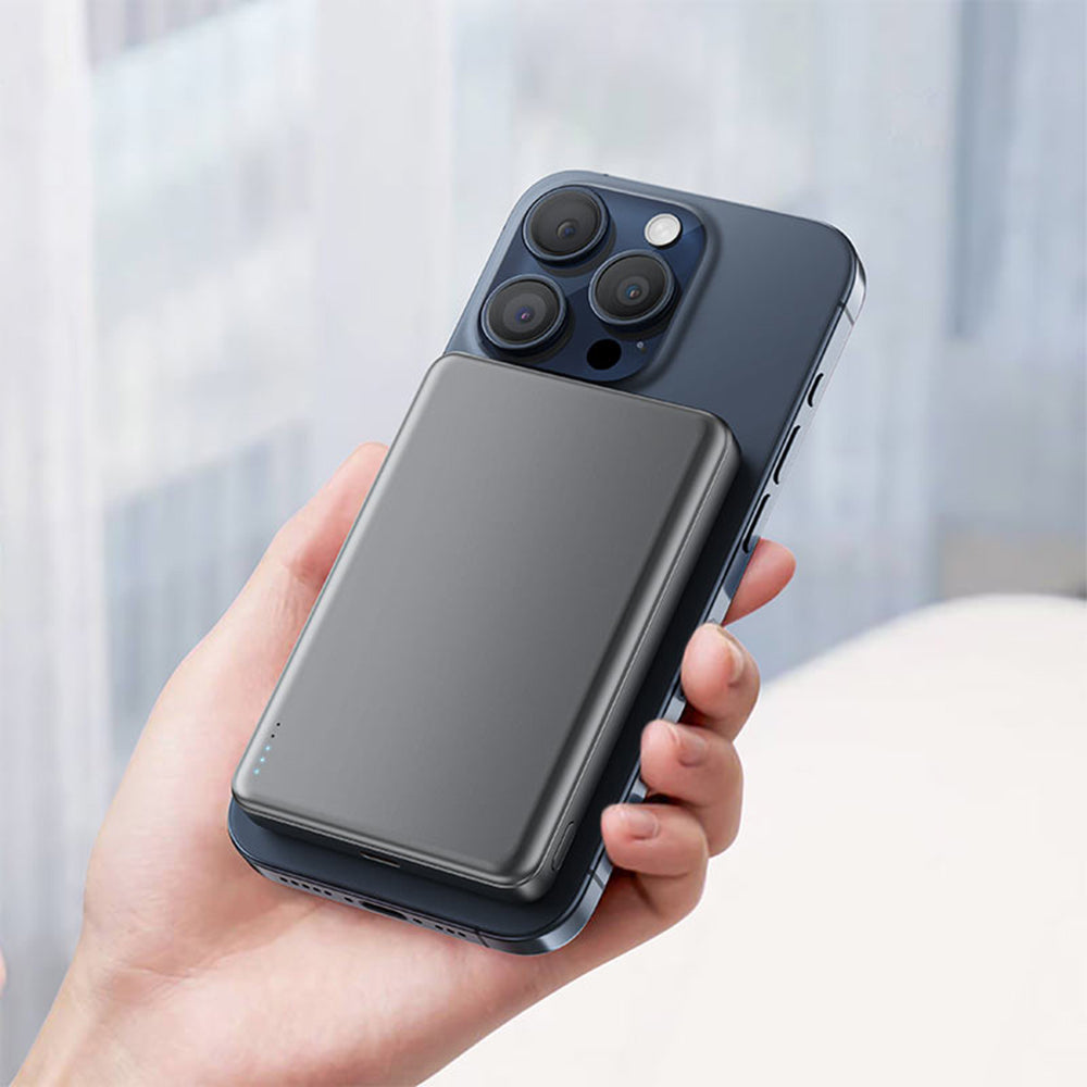 Batteria Esterna Wireless Acefast M12, 10000mAh, 20W, PD + FQI, 1 x QI - 1 x USB-C, Nera