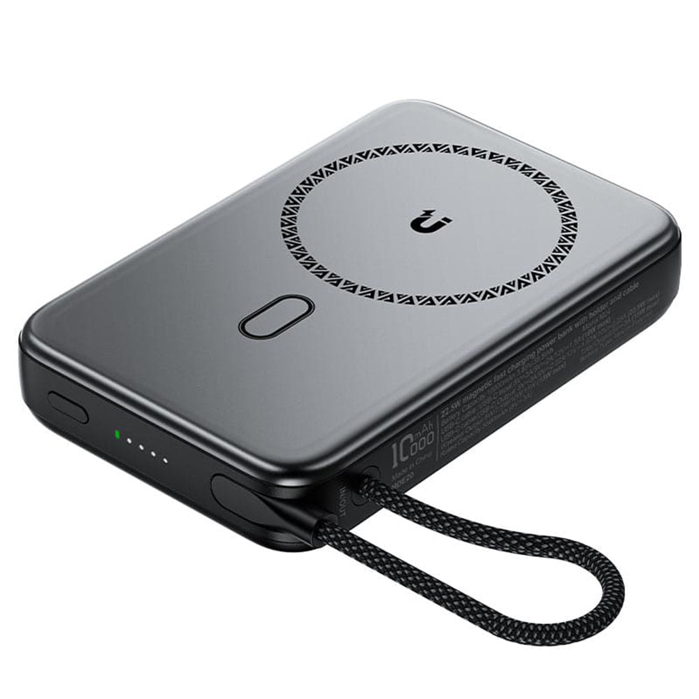 Batteria Esterna Wireless Acefast M24, 10000mAh, 22.5W, PD + FQI, 1 x QI - 2 x USB-C, Grigio