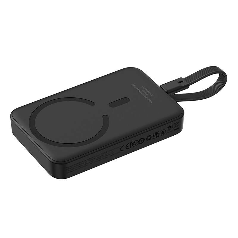 Batteria Esterna Wireless Baseus Magnetic Mini, 10000mAh, 30W, PD + FQI, 1 x QI - 2 x USB-C, Nera P1002210B113-00