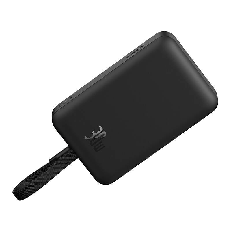 Batteria Esterna Wireless Baseus Magnetic Mini, 10000mAh, 30W, PD + FQI, 1 x QI - 2 x USB-C, Nera P1002210B113-00