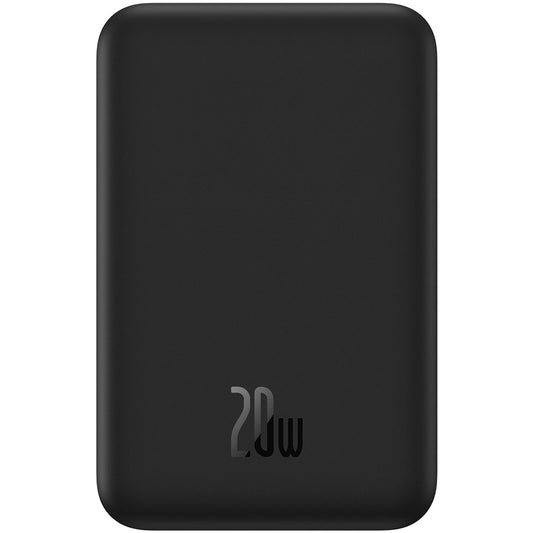 Batteria Esterna Wireless Baseus Magnetic Mini, 20000mAh, 20W, PD + FQI, 1 x QI - 1 x USB-C, Nera PPCX150001