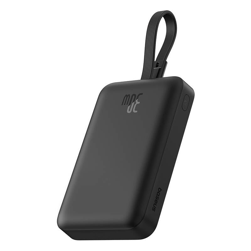 Batteria Esterna Wireless Baseus Magnetic Mini, 10000mAh, 30W, PD + FQI, 1 x QI - 2 x USB-C, Nera P1002210B113-00