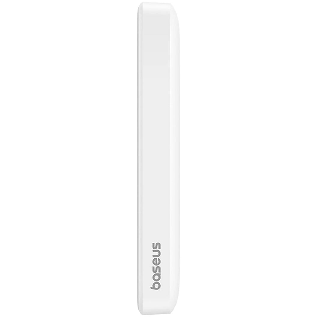 Batteria Esterna Wireless Baseus Magnetic Mini, 6000mAh, 20W, PD + FQI, 1 x QI - 1 x USB-C, Bianca P10059002223-00