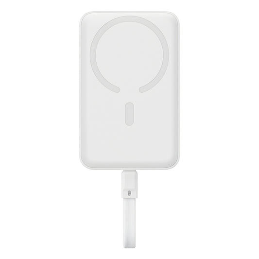 Batteria Esterna Wireless Baseus Magnetic Mini, 10000mAh, 30W, PD + FQI, 1 x QI - 2 x USB-C, Bianca P1002210B223-00