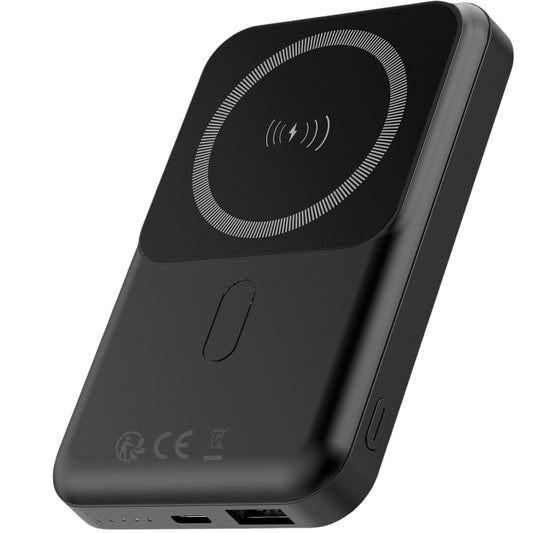 Forever MATB-100 Batteria esterna wireless, 10000mAh, 22,5W, QC + PD + FQI, 1 x QI - 1 x USB-A - 1 x USB-C, nero