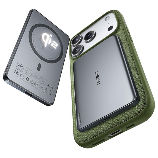 Batteria Esterna Wireless Lisen L601 Pro, 5000mAh, 22.5W, PD + FQI, 1 x QI - 1 x USB-C, Grigio YL0325090011