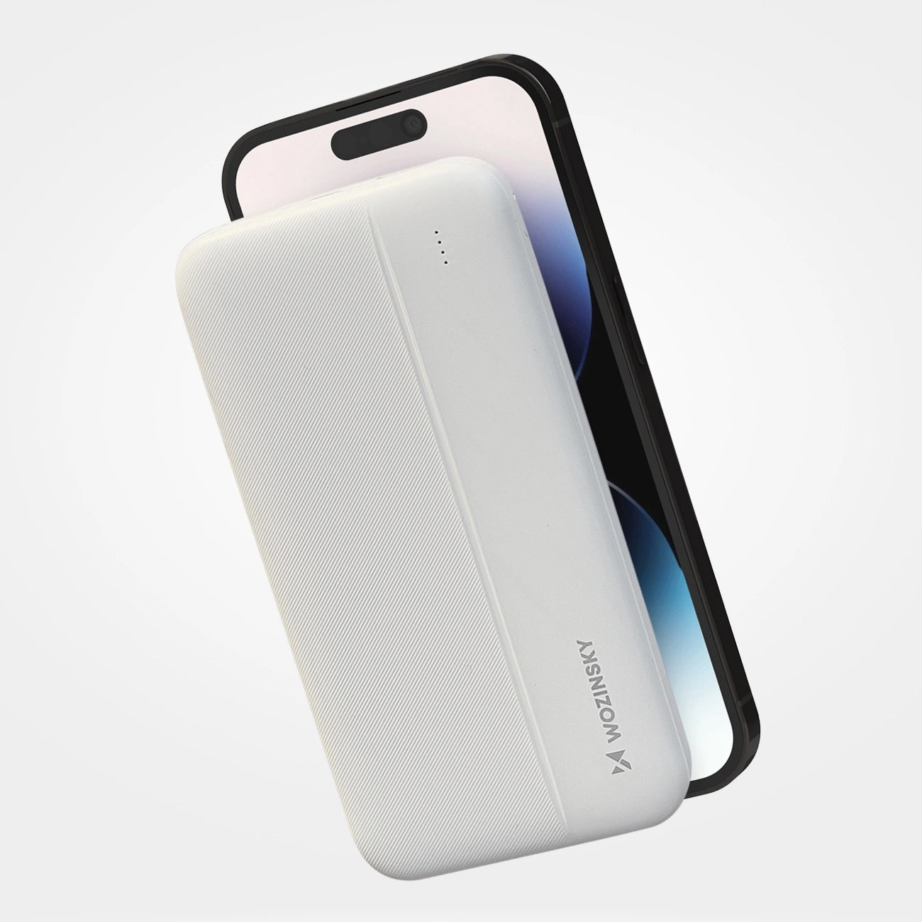 Batteria Esterna WZK WPBWE1, 10000mAh, 10W, 2 x USB-A, Bianca