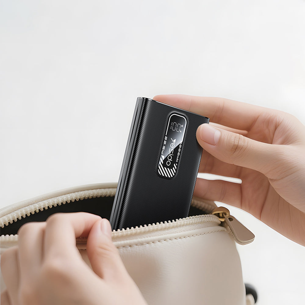 Batteria Esterna Yesido YP92, 5000mAh, 22.5W, QC + PD, 1 x USB-A - 1 x USB-C, Nera