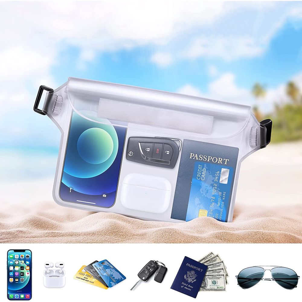 Marsupio Waterproof Techsuit, Universale, Nero