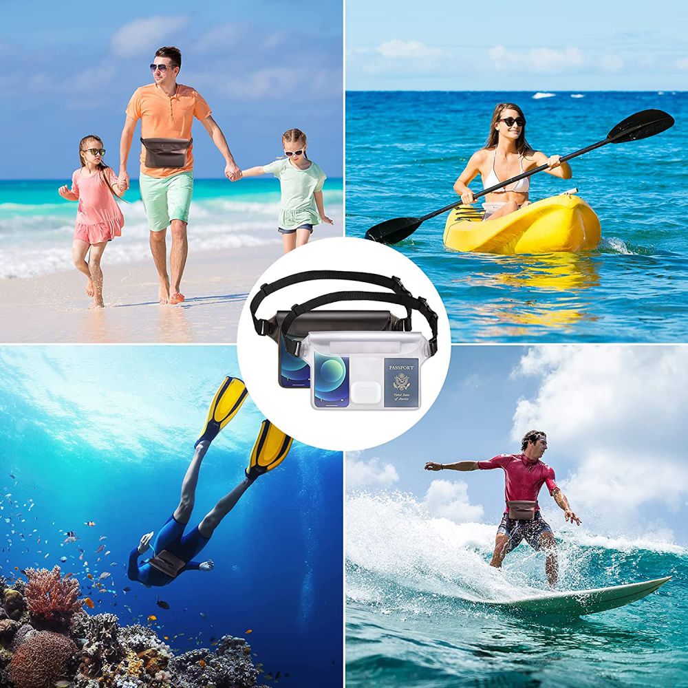 Marsupio Waterproof Techsuit, Universale, Nero