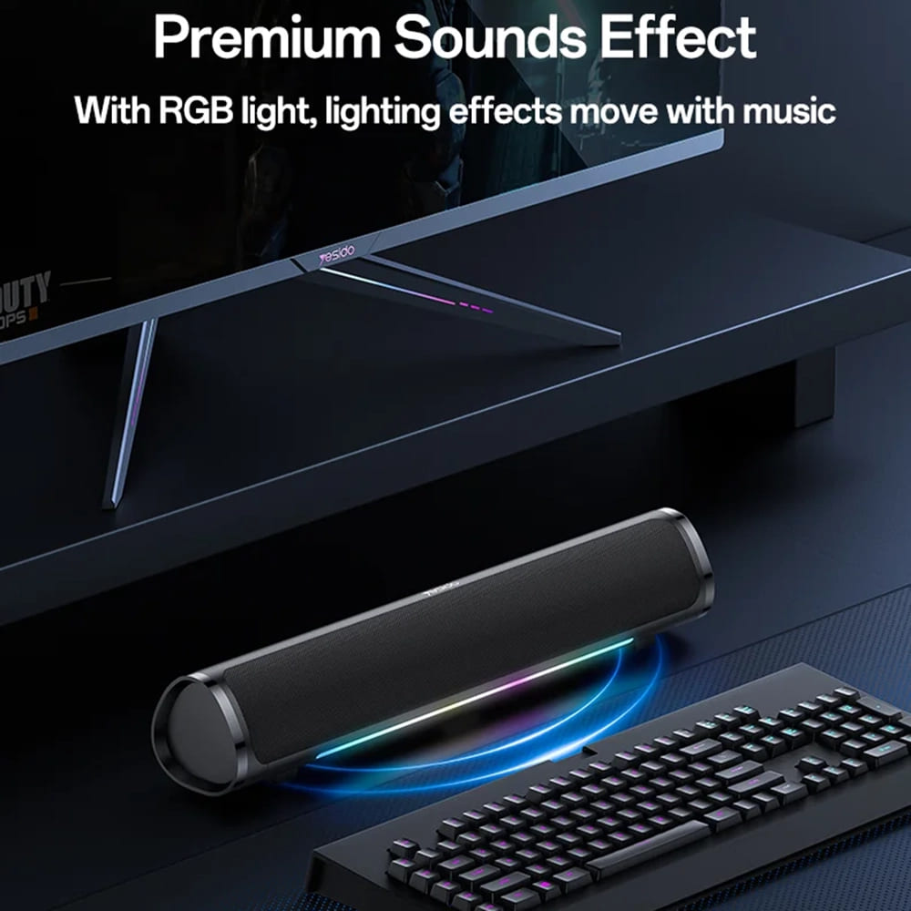 Cassa Bluetooth Yesido YSW27, 10W, RGB, Nera