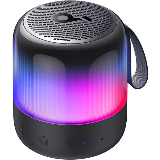 Altoparlante Bluetooth portatile Anker SoundCore Glow Mini, 8W, RGB, impermeabile, nero A3136G11
