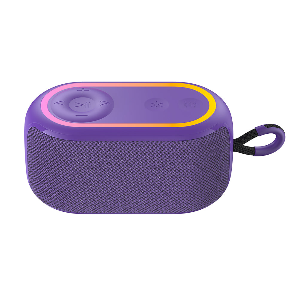 Cassa Portatile Bluetooth HAVIT SK809BT, 7W, RGB, Impermeabile, Viola