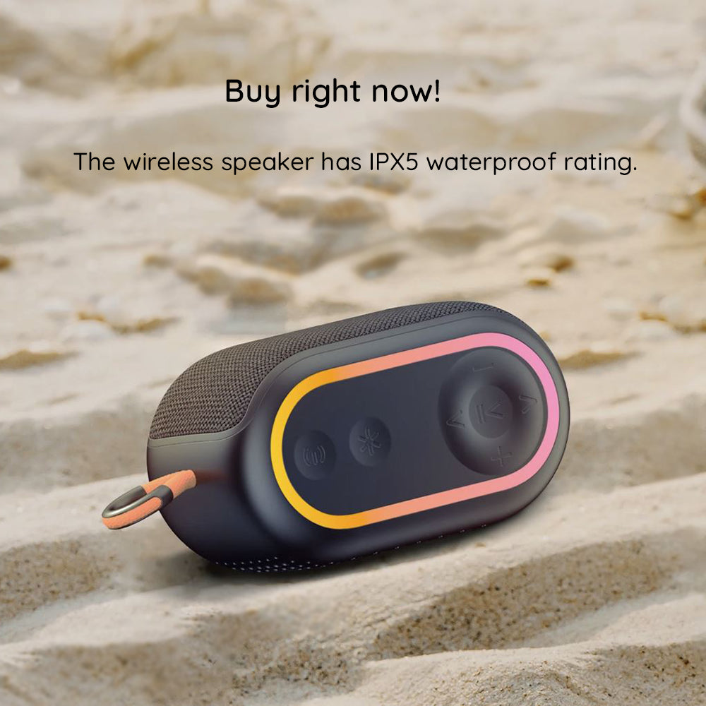Cassa Portatile Bluetooth HAVIT SK809BT, 7W, RGB, Impermeabile, Nera