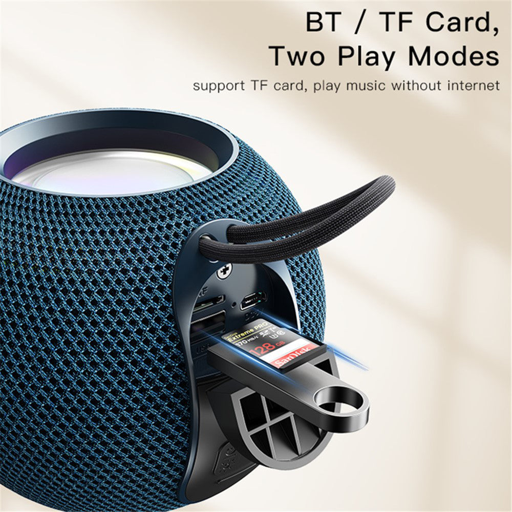 Cassa Portatile Bluetooth Yesido YSW13, 5W, RGB, Blu