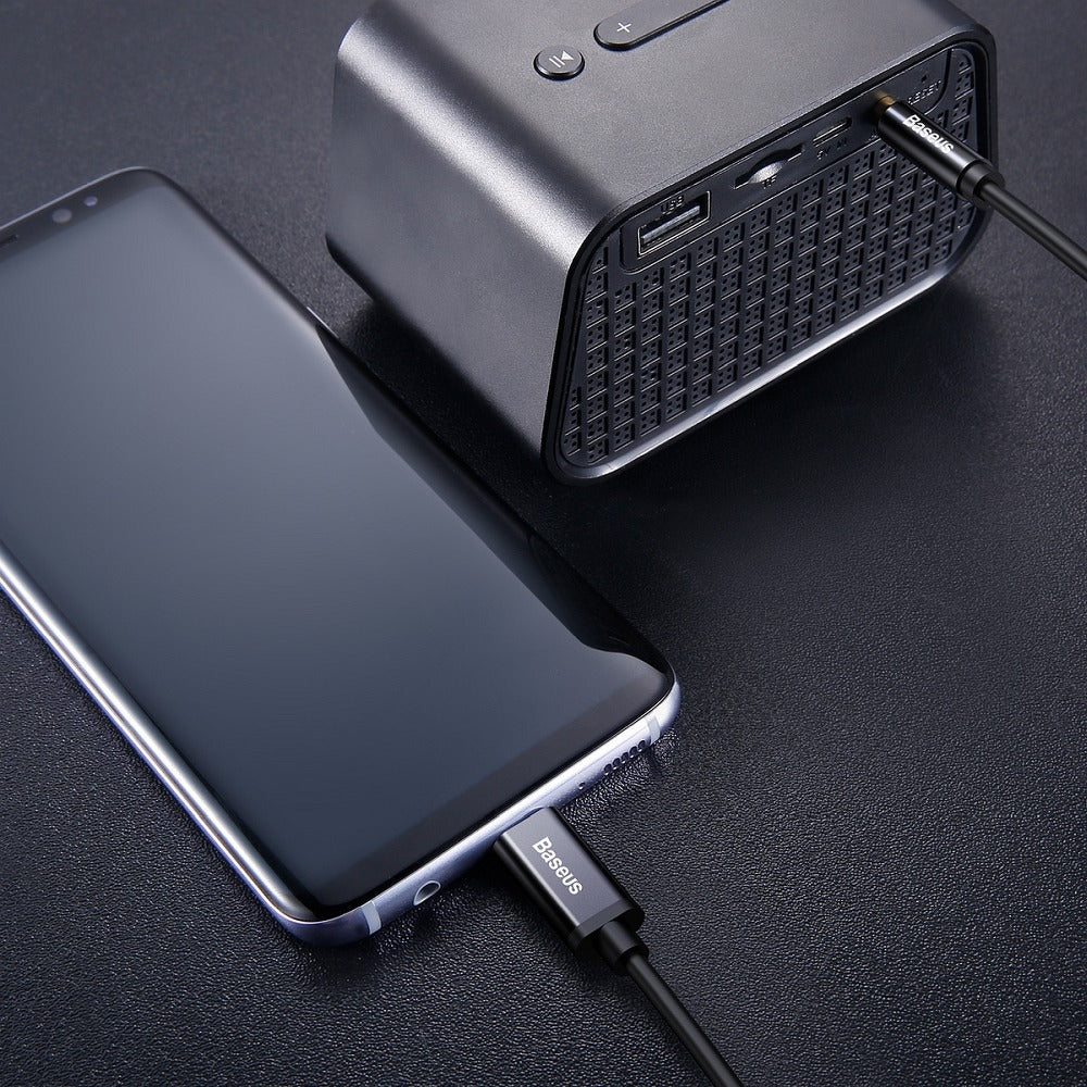 Cavo Audio USB-C - 3.5mm Baseus Yiven M01, 1.2m, Nero CAM01-01