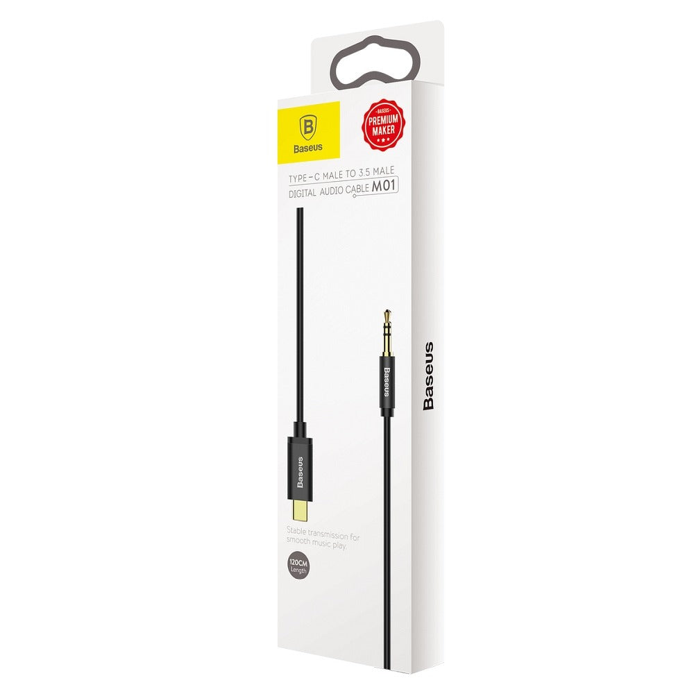 Cavo Audio USB-C - 3.5mm Baseus Yiven M01, 1.2m, Nero CAM01-01
