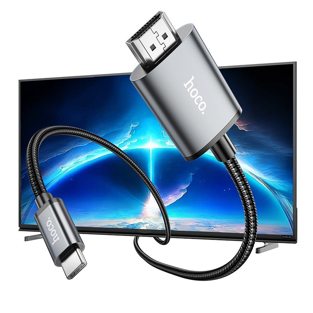 Cavo Audio e Video USB-C - HDMI HOCO UA27, 2m, Grigio