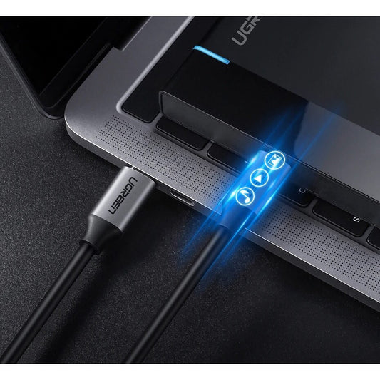 Cavo dati e ricarica USB-C - USB-C UGREEN USB-C US161, 60W, 1,5m, grigio